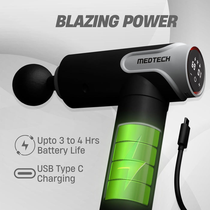 Medtech Blaze Percussion Massage Gun – Deep Tissue Therapy for Relaxation & Recovery