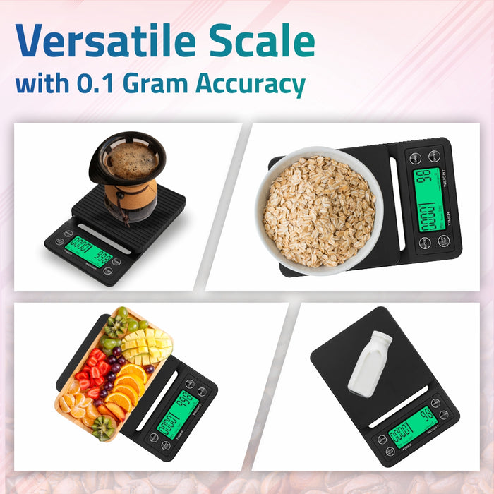 Medtech Kitchen Scale KS 02 Coffee Kitchen Scale with Timer