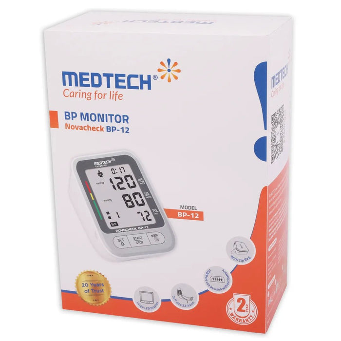 Medtech Automatic Digital BP Machine Blood Pressure Monitor BP12 - Medtechlife