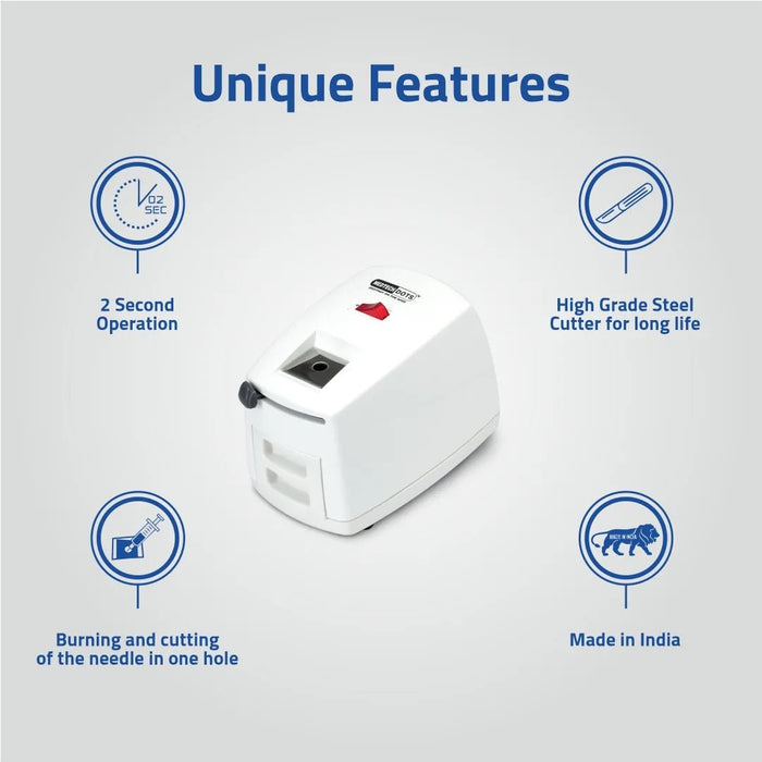 Medtech Needle Burner & Syringe Destroyer - Unique Features