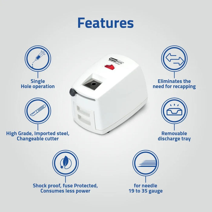 Medtech Needle Burner & Syringe Destroyer - Features