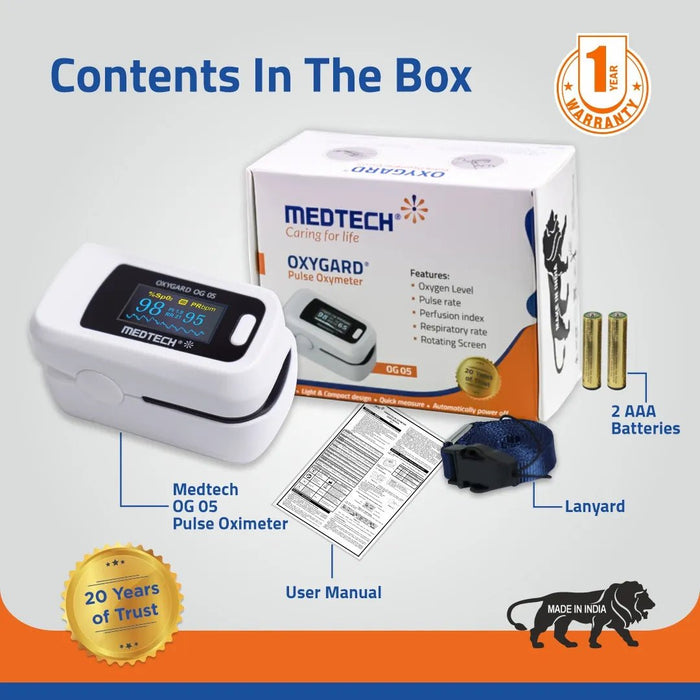 Medtech Pulse Oximeter OG-05 - Contents In The Box