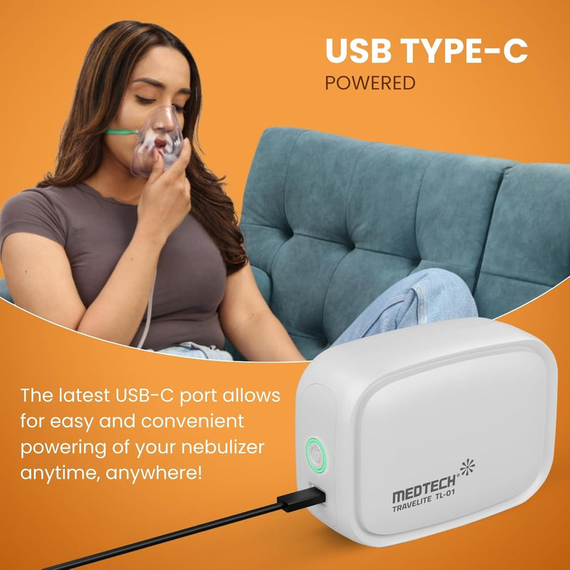 Medtech USB-C Powered Nebulizer Travelite TL-01 (DC Nebulizer)