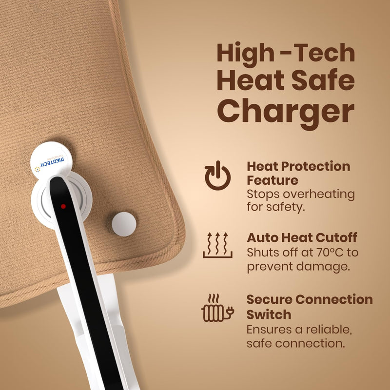 Medtech Premium Reusable Electric Hot Water Bag for Soothing Heat Therapy for Muscle & Joint Pain