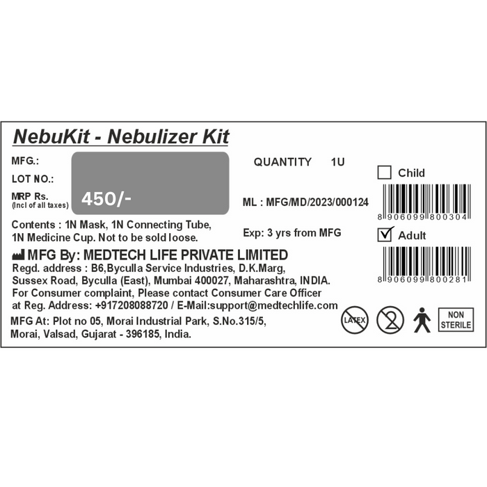 Medtech Nebulizer Kit Nebukit (Adult)