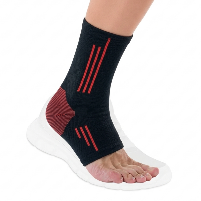 Novalife Premium Breathable & Stretchable Ankle Support Sleeve for Men & Women – 1 Pair Ankle Support