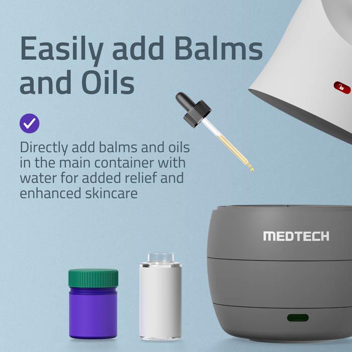 MEDTECH® Aquamist® 3 In 1 Face Steamer | World's 1st Steamer with Anti-Spill and Anti-Topple Technology (Arctic Grey)