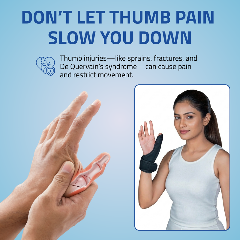 Novalife Thumb Spica Splint, Universal Size, Fits Both Hands, Thumb Brace Splint Splints