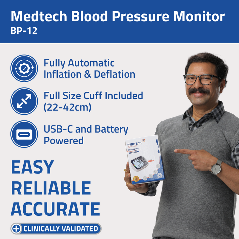 Medtech Automatic Digital BP Machine Blood Pressure Monitor BP12