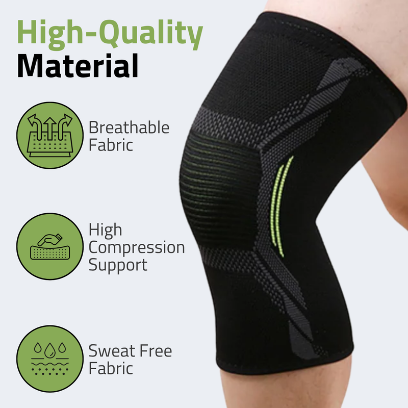 Novalife Sports Knee Cap Pair for Men & Women | Knee Support for Pain Relief (Black)