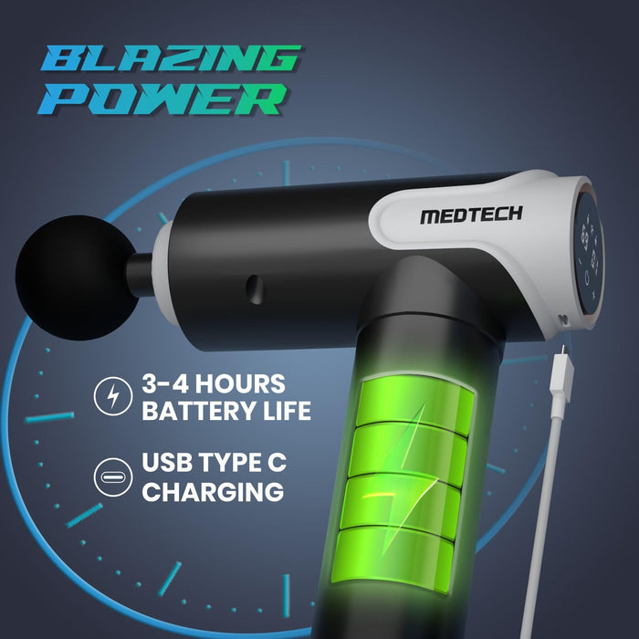 Medtech Blaze Percussion Massage Gun – Deep Tissue Therapy for Relaxation & Recovery