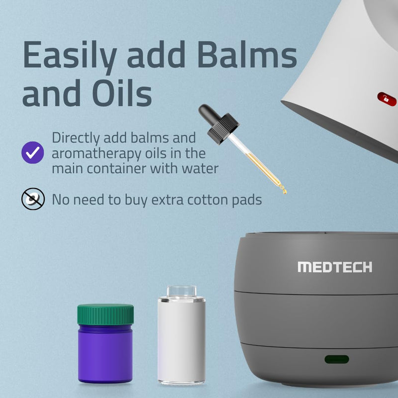 MEDTECH Aquamist 3 In 1 Facial Steamer | Balms and Oils Compatible