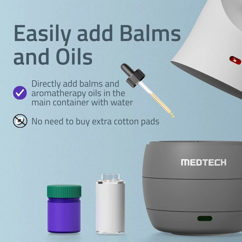 MEDTECH Aquamist 3 In 1 Facial Steamer | Balms and Oils Compatible