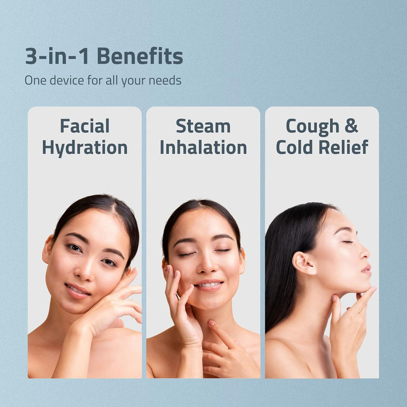 MEDTECH Aquamist 3 In 1 Facial Steamer | Balms and Oils Compatible