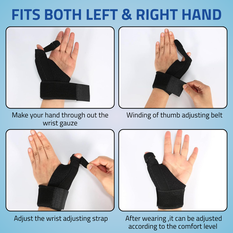 Novalife Thumb Spica Splint, Universal Size, Fits Both Hands, Thumb Brace Splint Splints