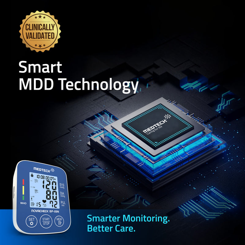 Medtech Automatic Digital BP Machine Blood Pressure Monitor BP09N (with backlight)