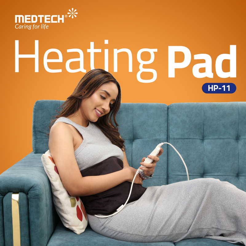 MEDTECH Electric Heating Belt Velvet Black HP-11 (Large)