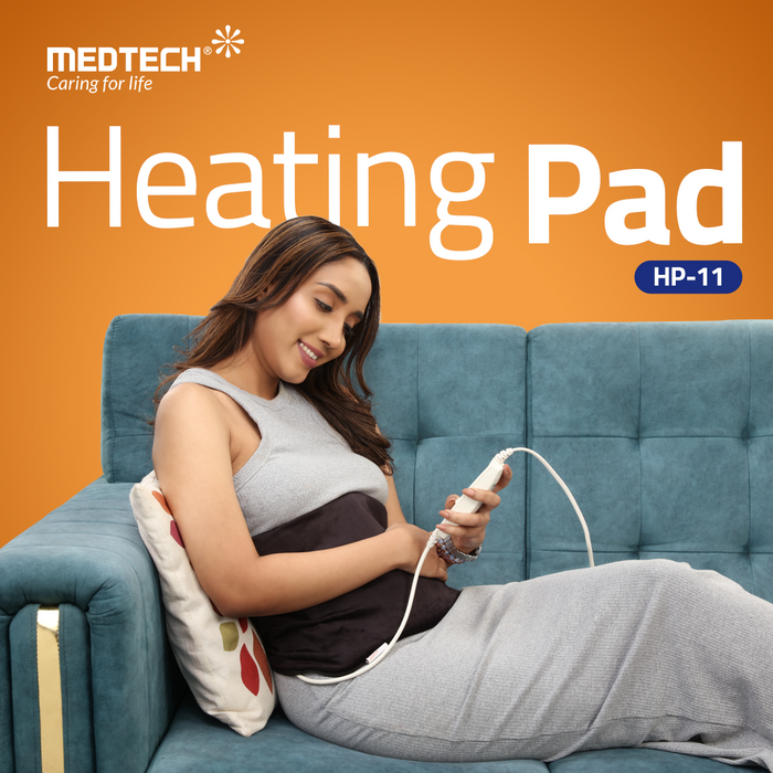 MEDTECH Electric Heating Pad Velvet Black HP-11