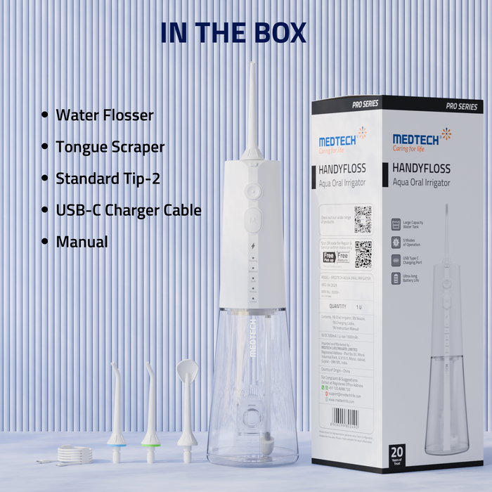 Medtech Handyfloss Aqua Oral Irrigator Water Flosser