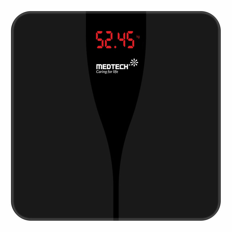 MEDTECH WS05 Thin Automatic Personal Digital Weight Scale With 4 Sensor Technology (5 mm Glass)