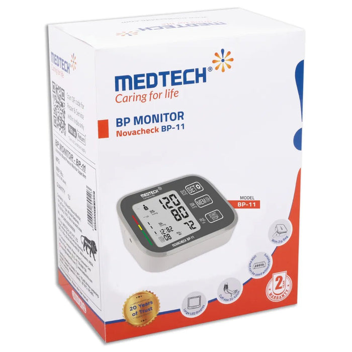 Medtech Automatic Digital BP Machine Blood Pressure Monitor BP11 - Medtechlife