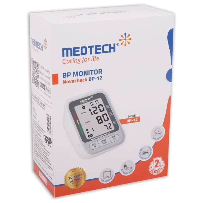 Medtech Automatic Digital BP Machine Blood Pressure Monitor BP12 - Medtechlife