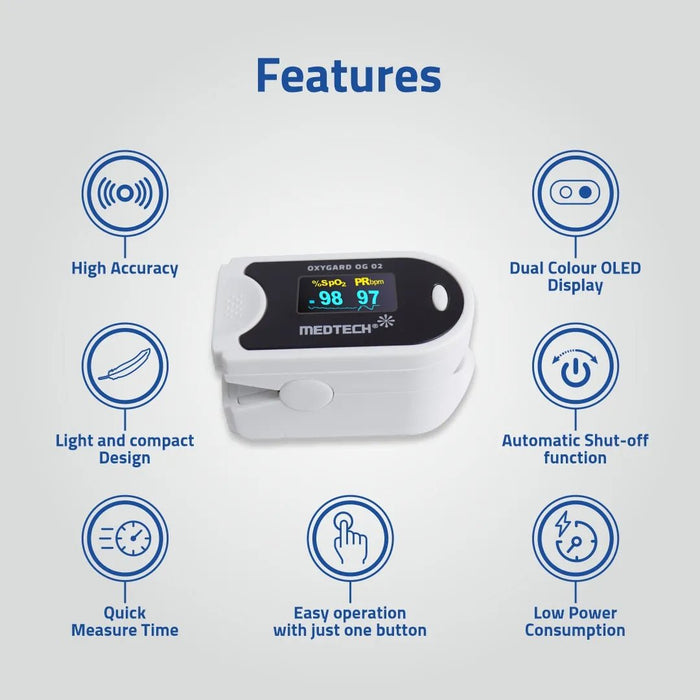 Medtech Pulse Oximeter OG-02 - Features