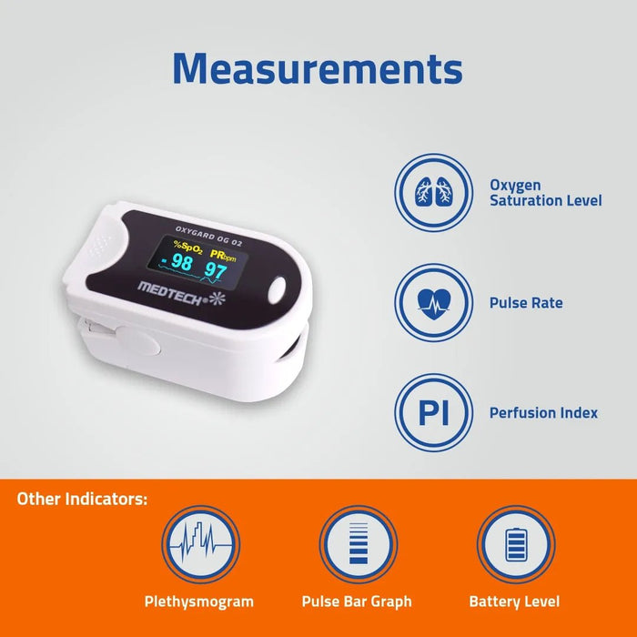 Medtech Pulse Oximeter OG-02 - Measurements