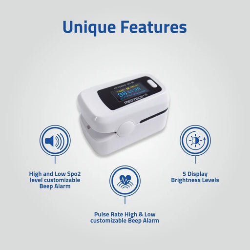 Medtech Pulse Oximeter OG-05 - Unique Features