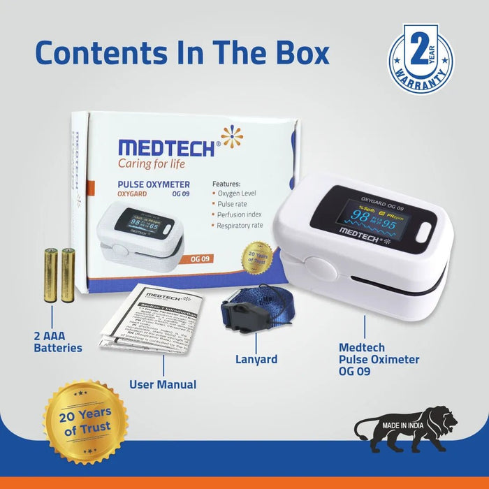 Medtech Pulse Oximeter OG-09 - Content In The Box