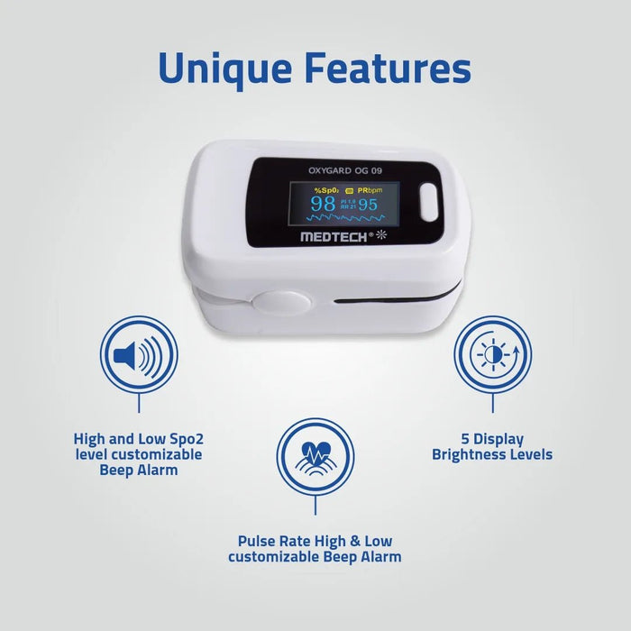 Medtech Pulse Oximeter OG-09 - Unique Features