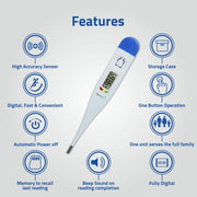 Medtech Steamer Handyvap 01 & TMP05 Digital Thermometer COMBO - Features